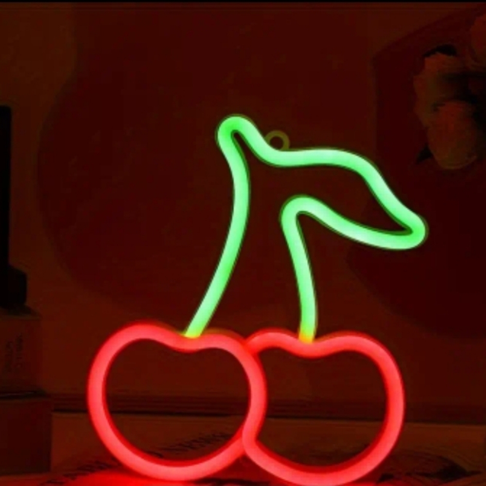 ☆Red Cherry LED Neon Light (Vey Bright)☆